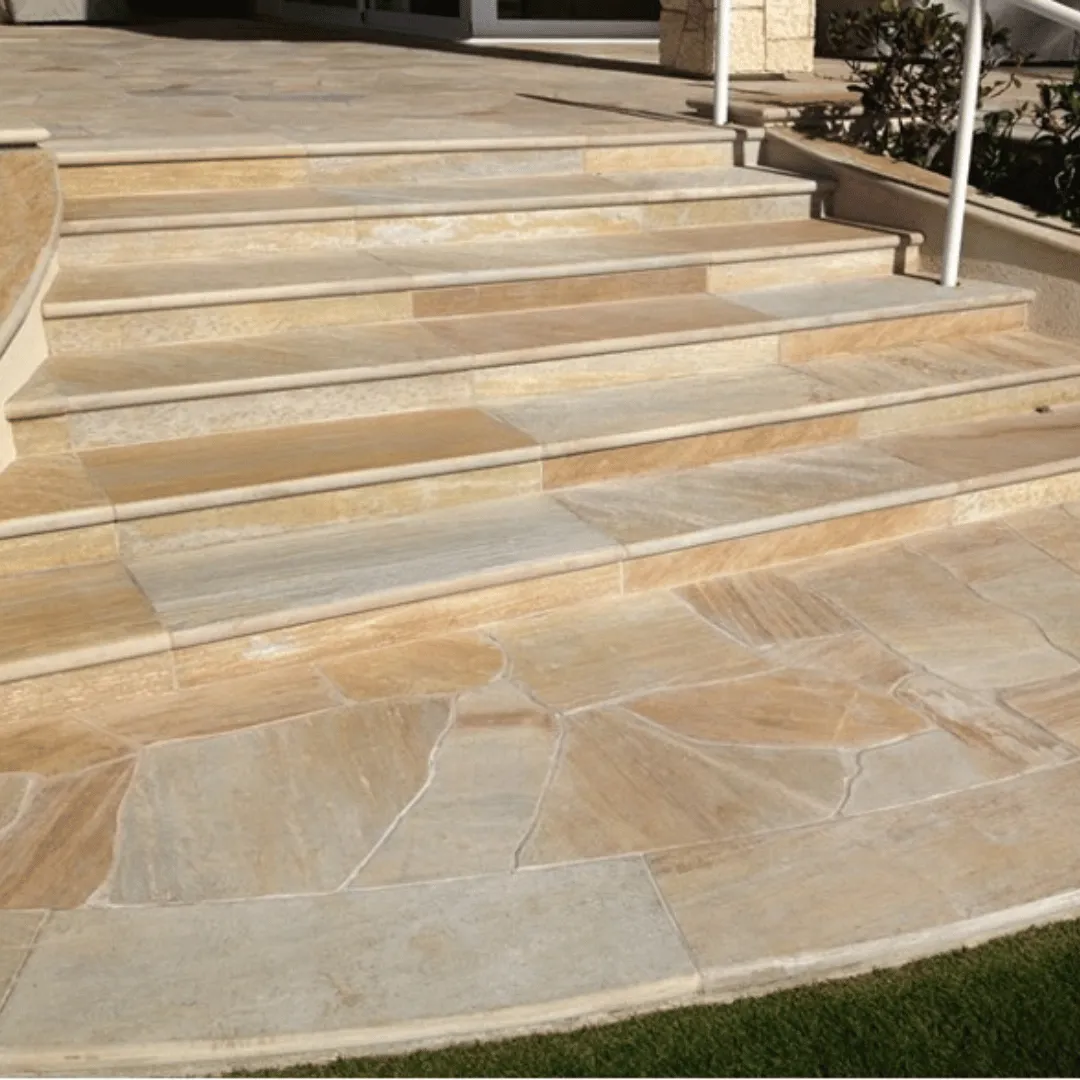DAFFODIL YELLOW Split-Face Random Edge Paver Flagstone