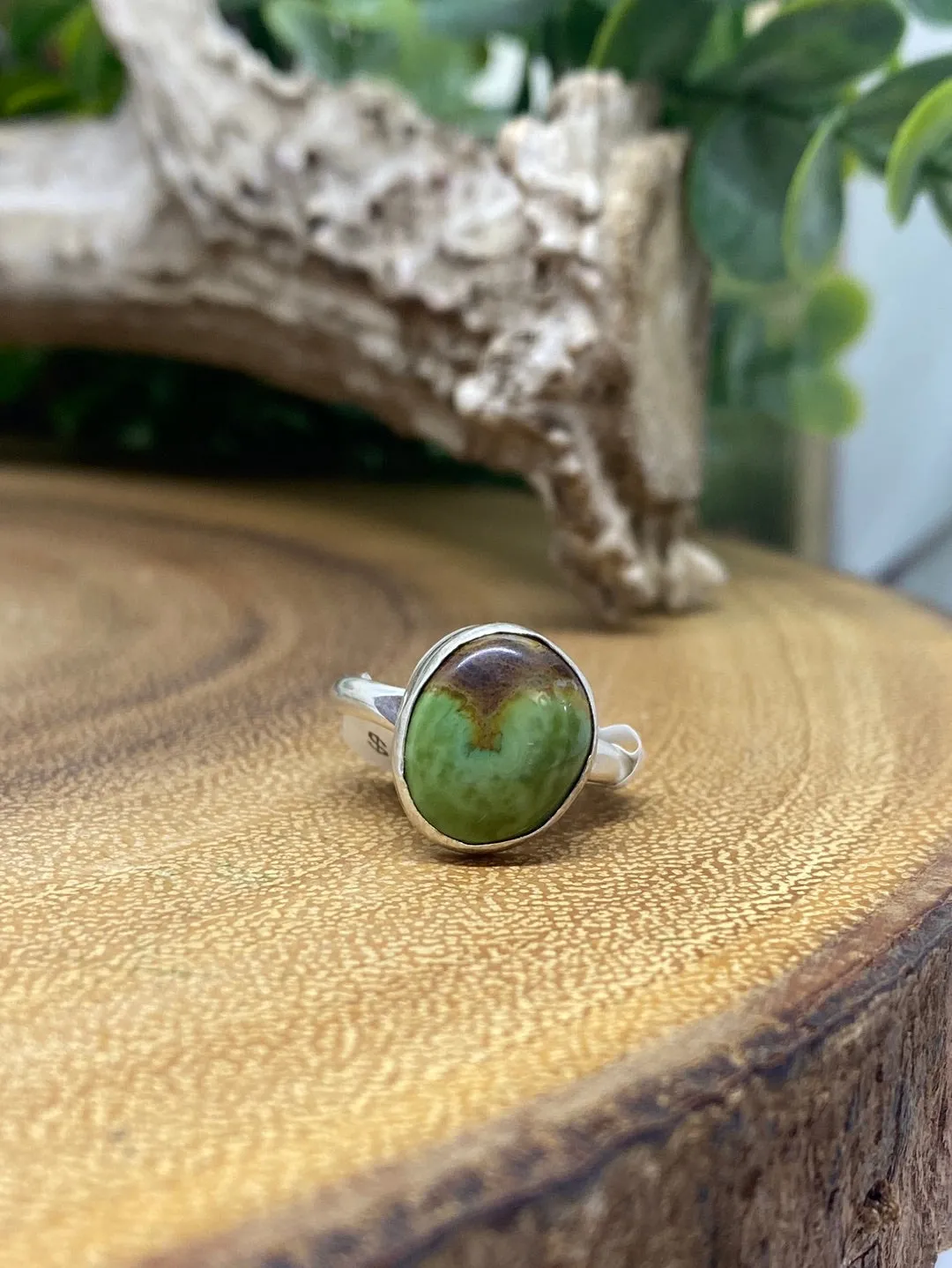 Destiny Smooth Framed Turquoise Ring