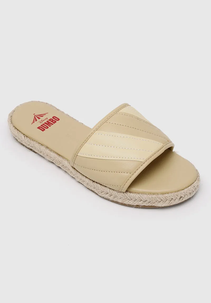 Disney Dumbo The Fabulous Open Toe Slip Ons & Espadrilles (Light Yellow)