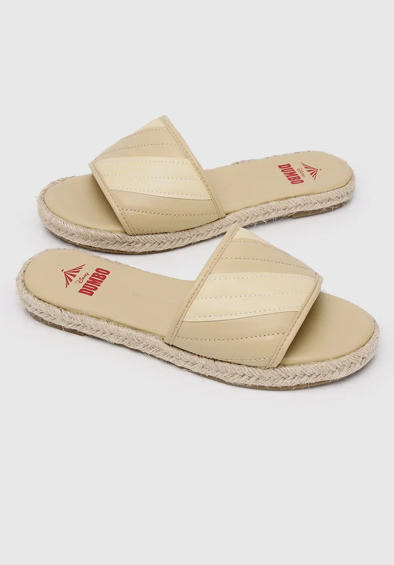 Disney Dumbo The Fabulous Open Toe Slip Ons & Espadrilles (Light Yellow)