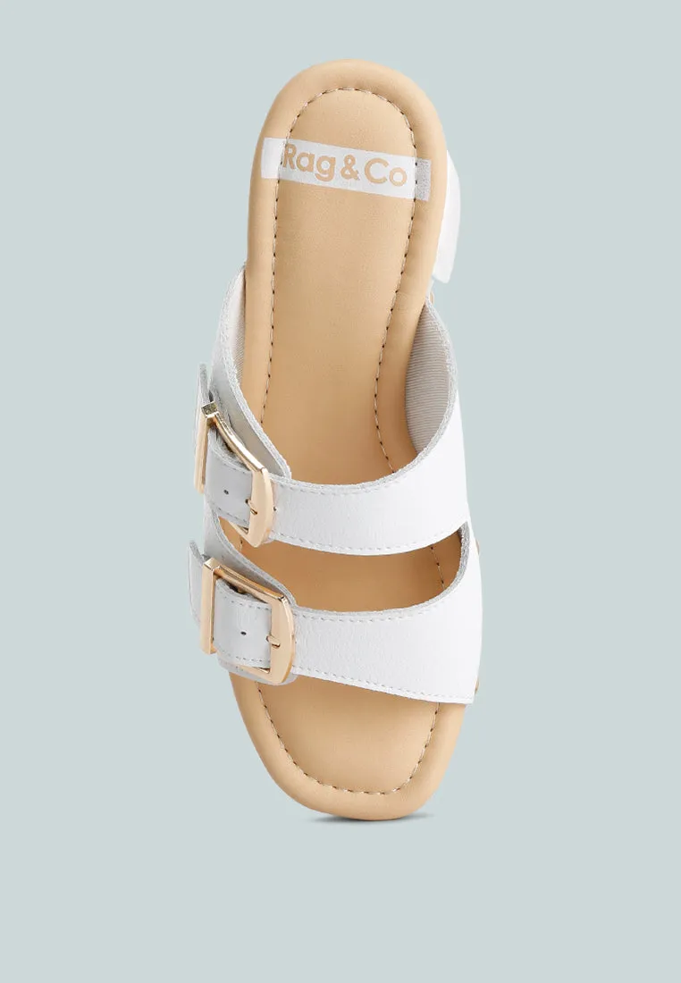 Dual Buckle Strap Clogs By Ruw