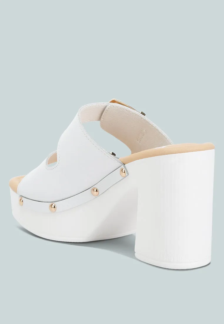 Dual Buckle Strap Clogs By Ruw