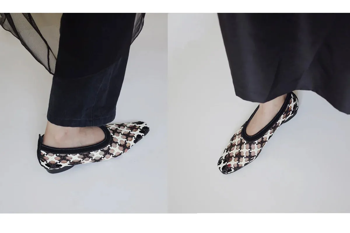 Dual-Tone Woven Flats