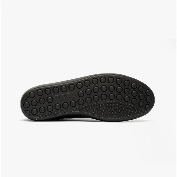 ECCO SOFT 7 Womens Leather Casual Trainers Black