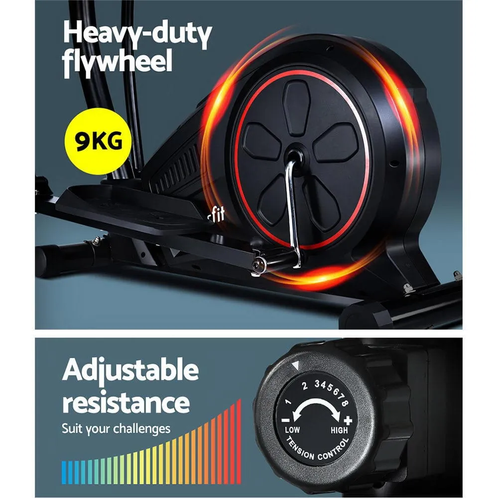EFit Exercise Bike Elliptical Cross Trainer Home Gym Fitness Machine LCD- ONLINE ONLY