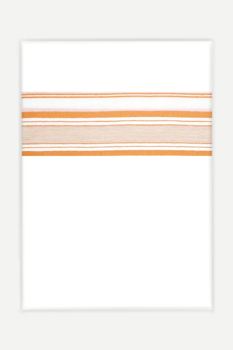 Elite Aabish - Orange Smooth Cotton Double Layered Dhoti With Fancy Borders | Uathayam