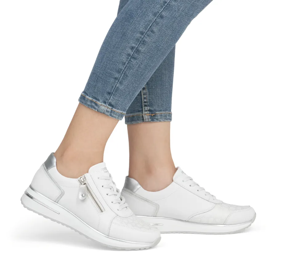 Envy White Lace up Trainers