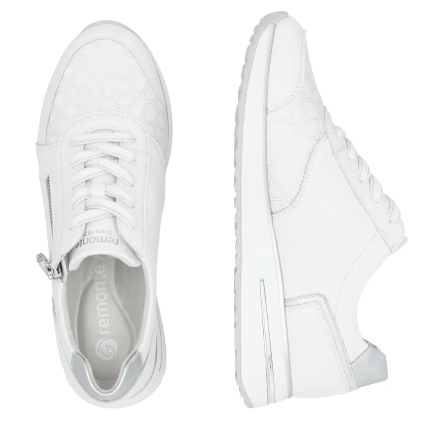 Envy White Lace up Trainers