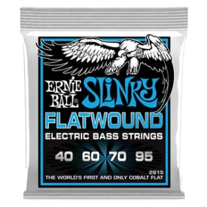 Ernie Ball 2815 Bass Guitar Strings Flatwound Extra Slinky 40-95