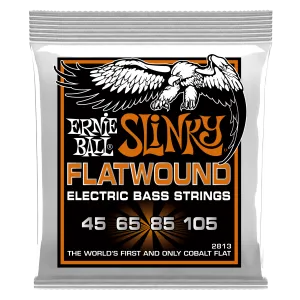 Ernie Ball Hybrid Slinky Flatwound Electric Bass Strings Set - 45-105