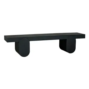 Evora Coffee Table, Black Metal