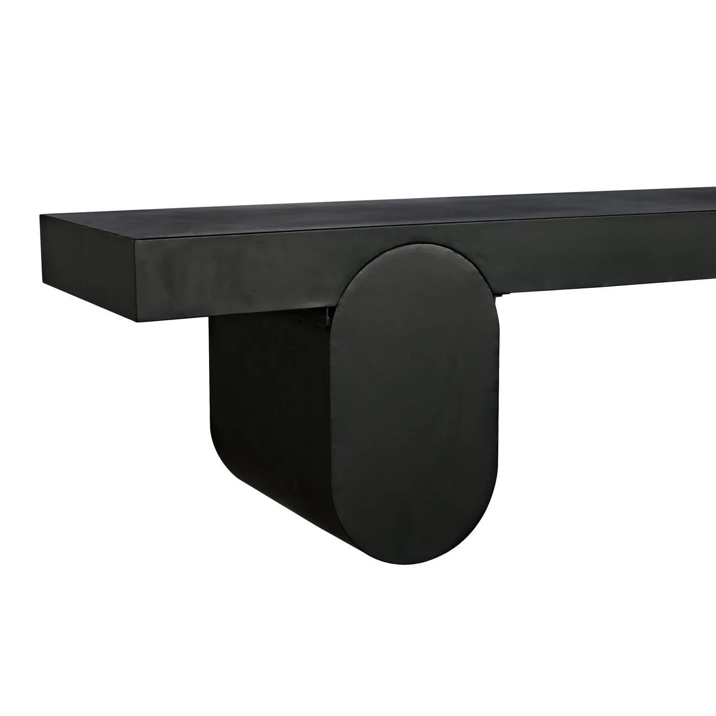 Evora Coffee Table, Black Metal