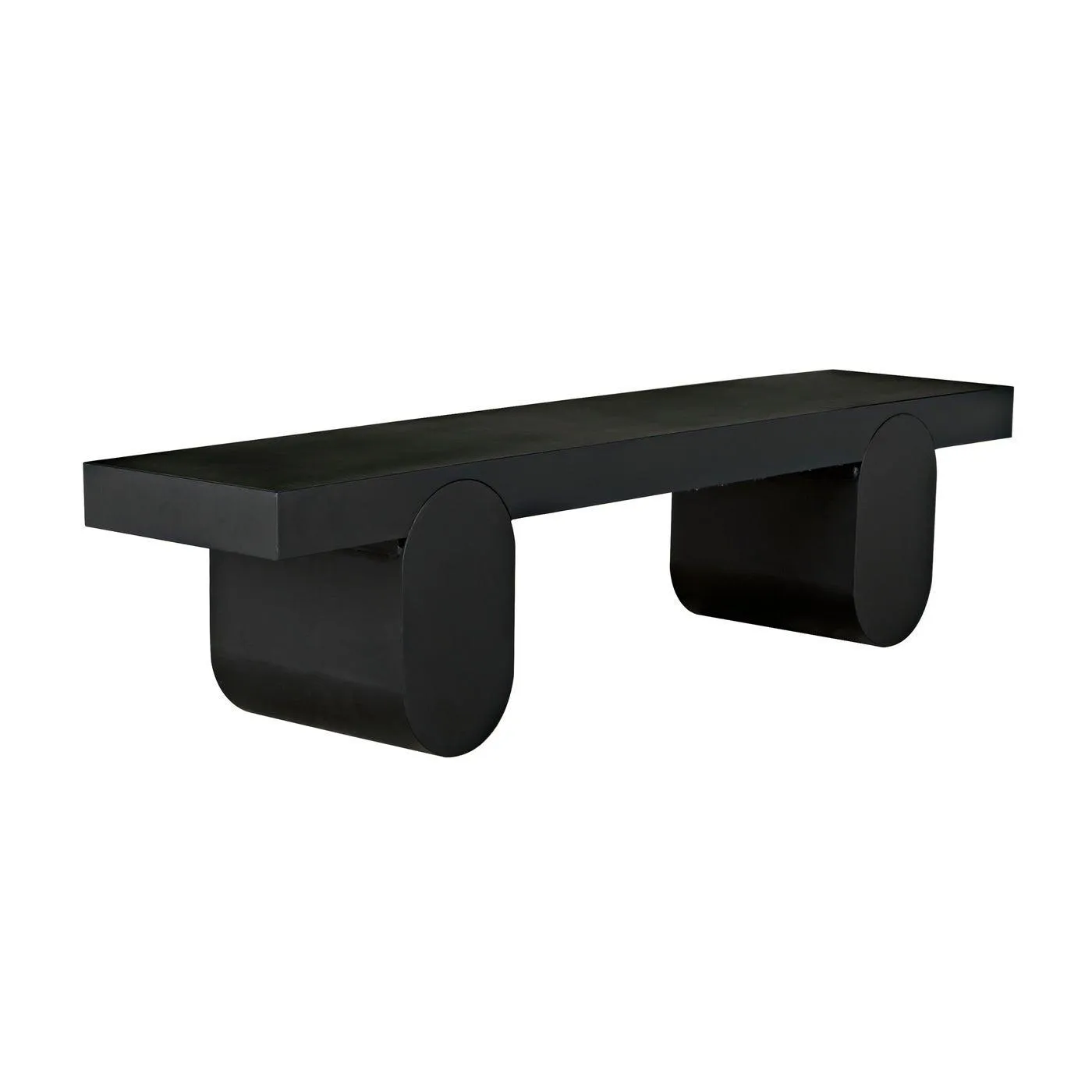 Evora Coffee Table, Black Metal