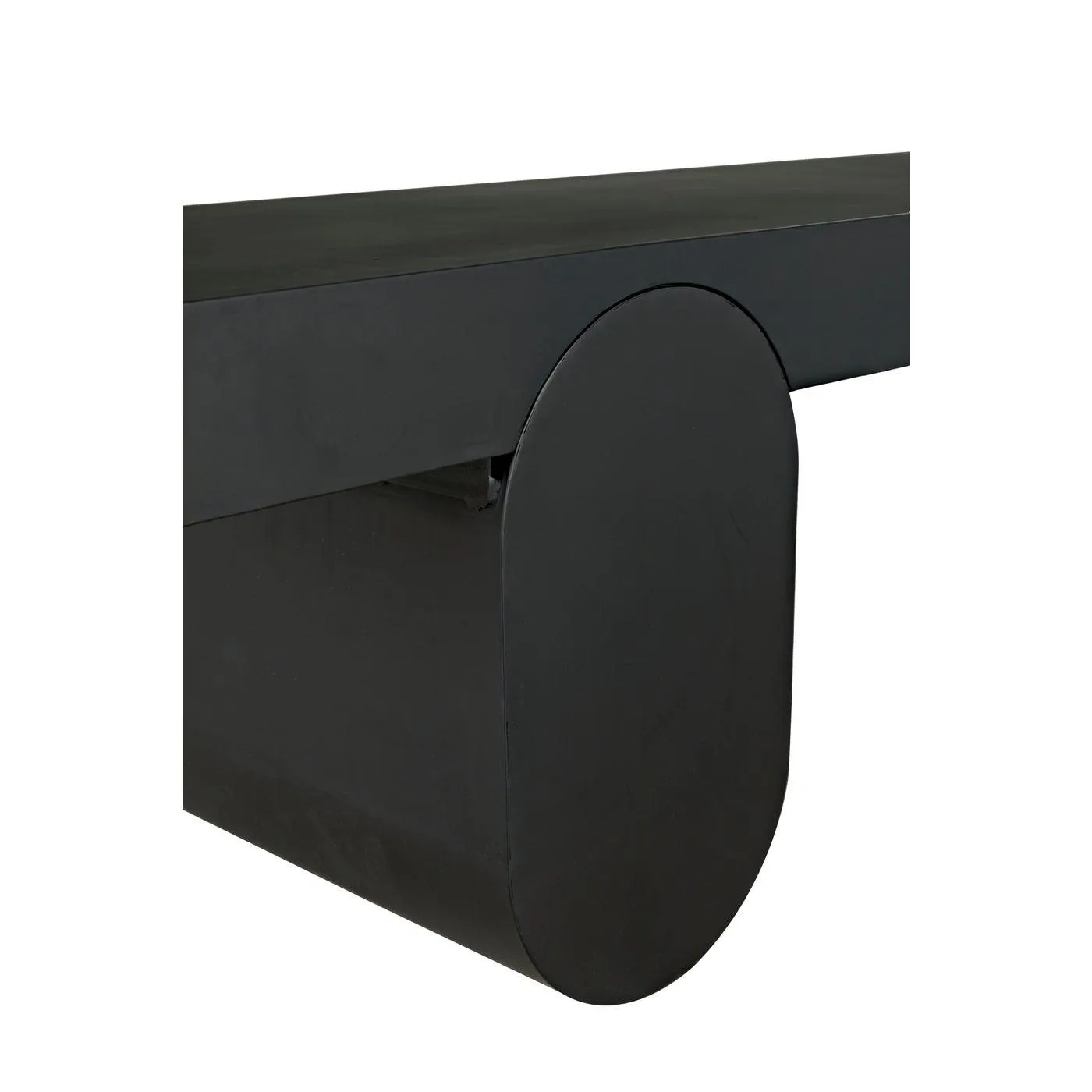 Evora Coffee Table, Black Metal