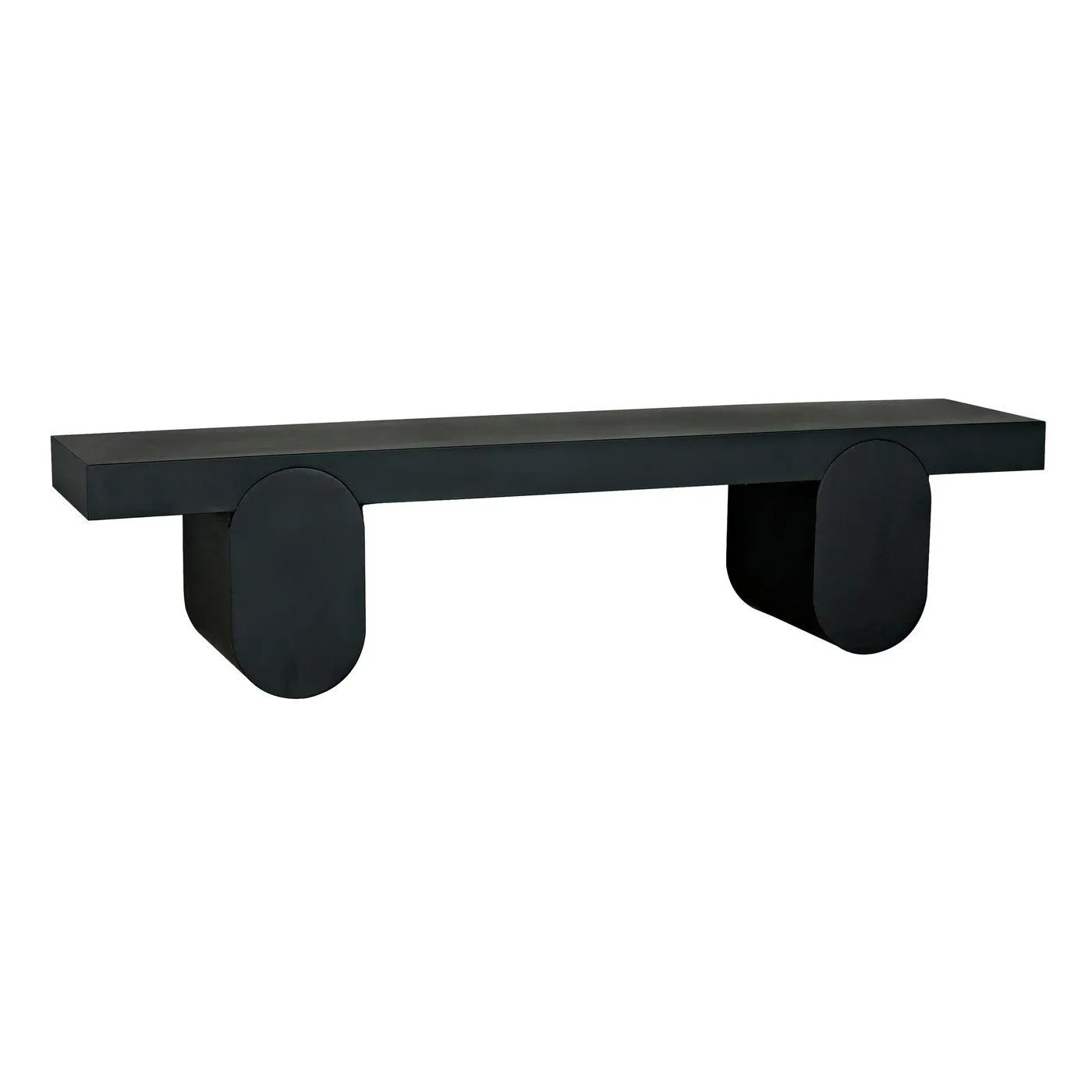 Evora Coffee Table, Black Metal