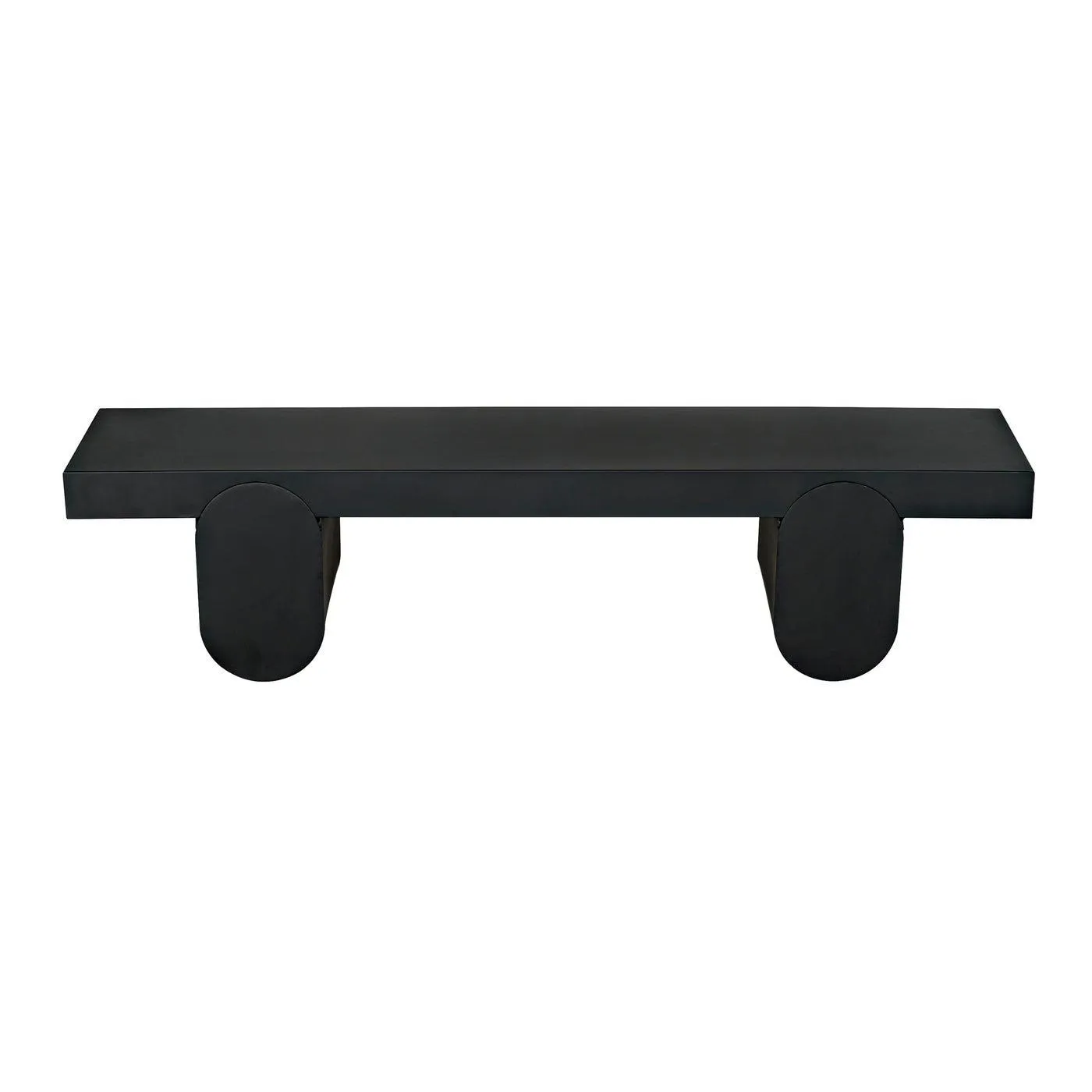 Evora Coffee Table, Black Metal