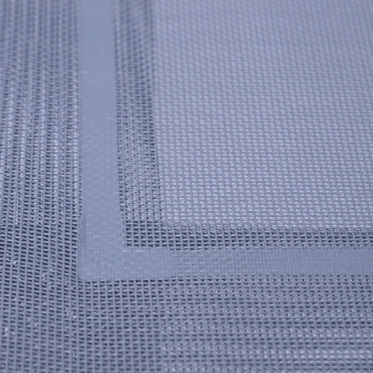 Extra Large Gray Blue Dog Steel Frame Elevated Pet Cot Mat Bed