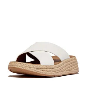 Fit Flop Urban White Espadrille Flatform Mule|IV5194