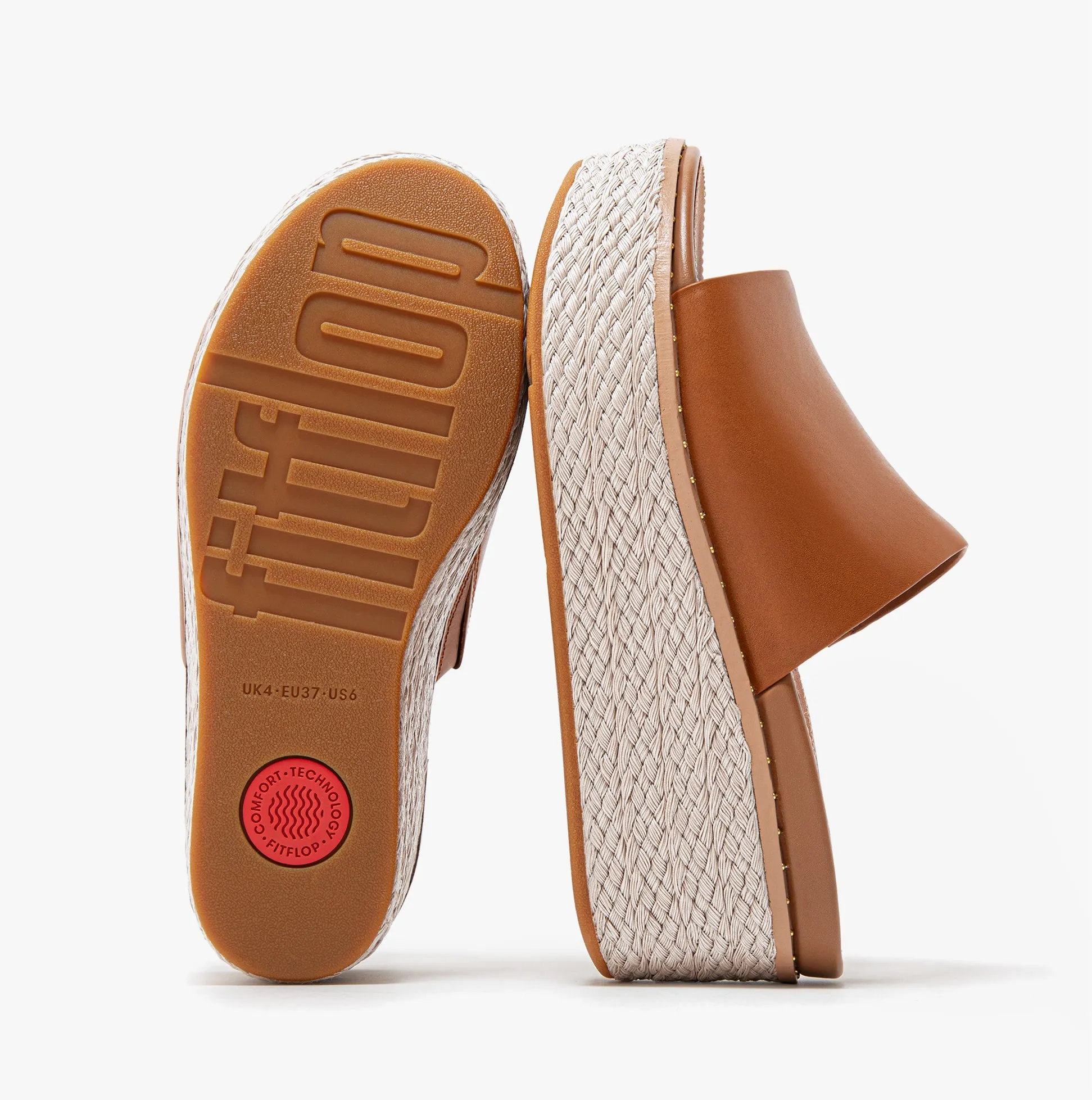FitFlop AY9-592 ELOISE ESPADRILLE Womens Wedges  Light Tan