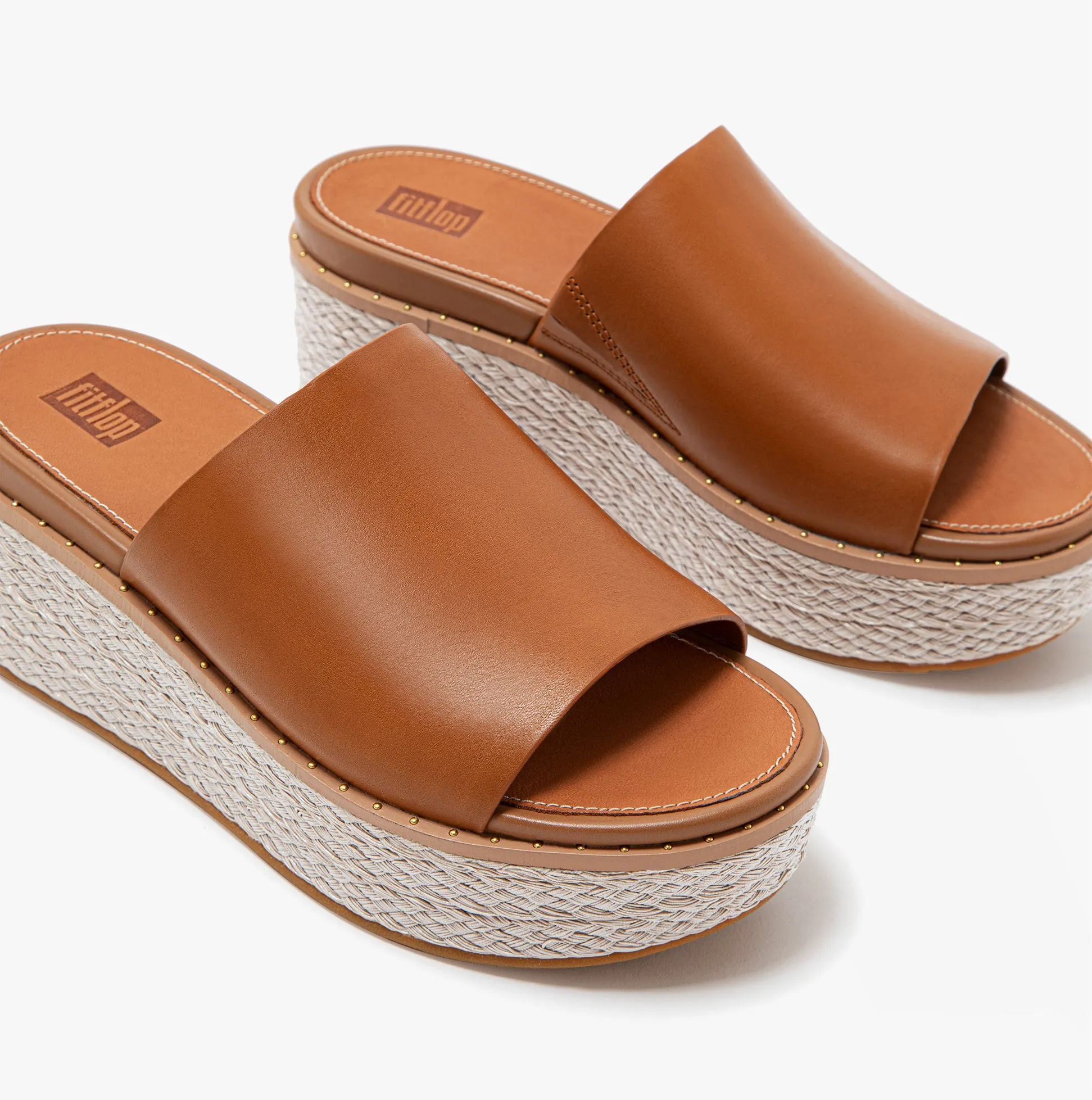 FitFlop AY9-592 ELOISE ESPADRILLE Womens Wedges  Light Tan