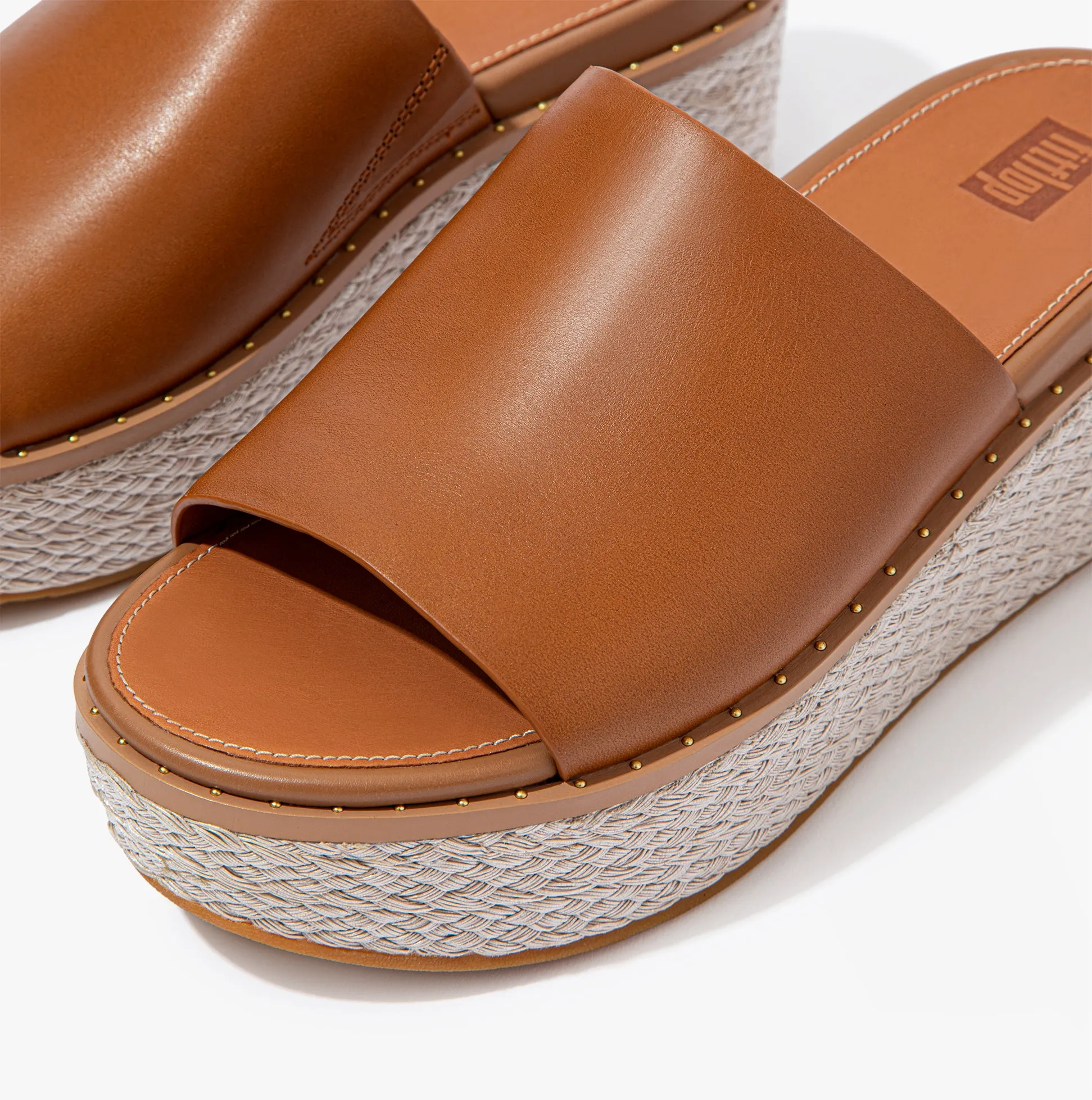 FitFlop AY9-592 ELOISE ESPADRILLE Womens Wedges  Light Tan