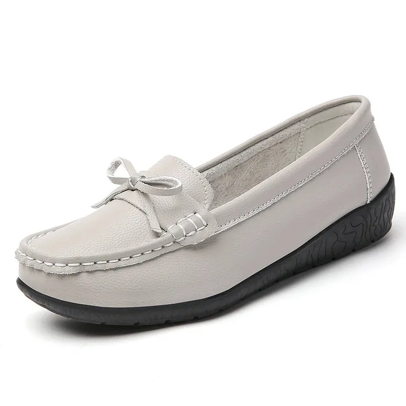 Flats Designer Moccasins Casual Shoes Female Plus Size