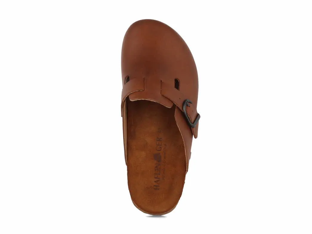 HAFLINGER Men Women Clogs 'Bio Lorenzo', light brown