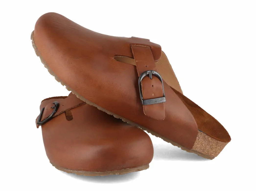 HAFLINGER Men Women Clogs 'Bio Lorenzo', light brown