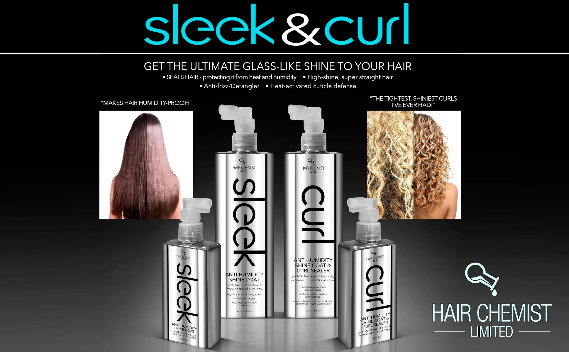 Hair Chemist SLEEK Anti Humidity Shine Coat 8 oz.