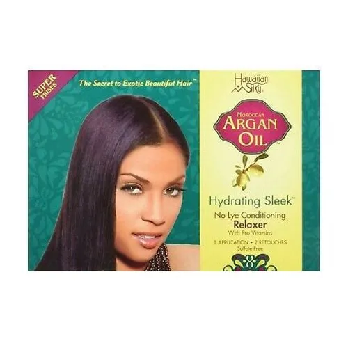 Hawaiian Silky Argan Oil Hydrating Sleek Relaxer, No Lye