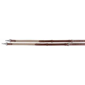 Henri de Rivel Side Reins - Leather With Elastic Insert