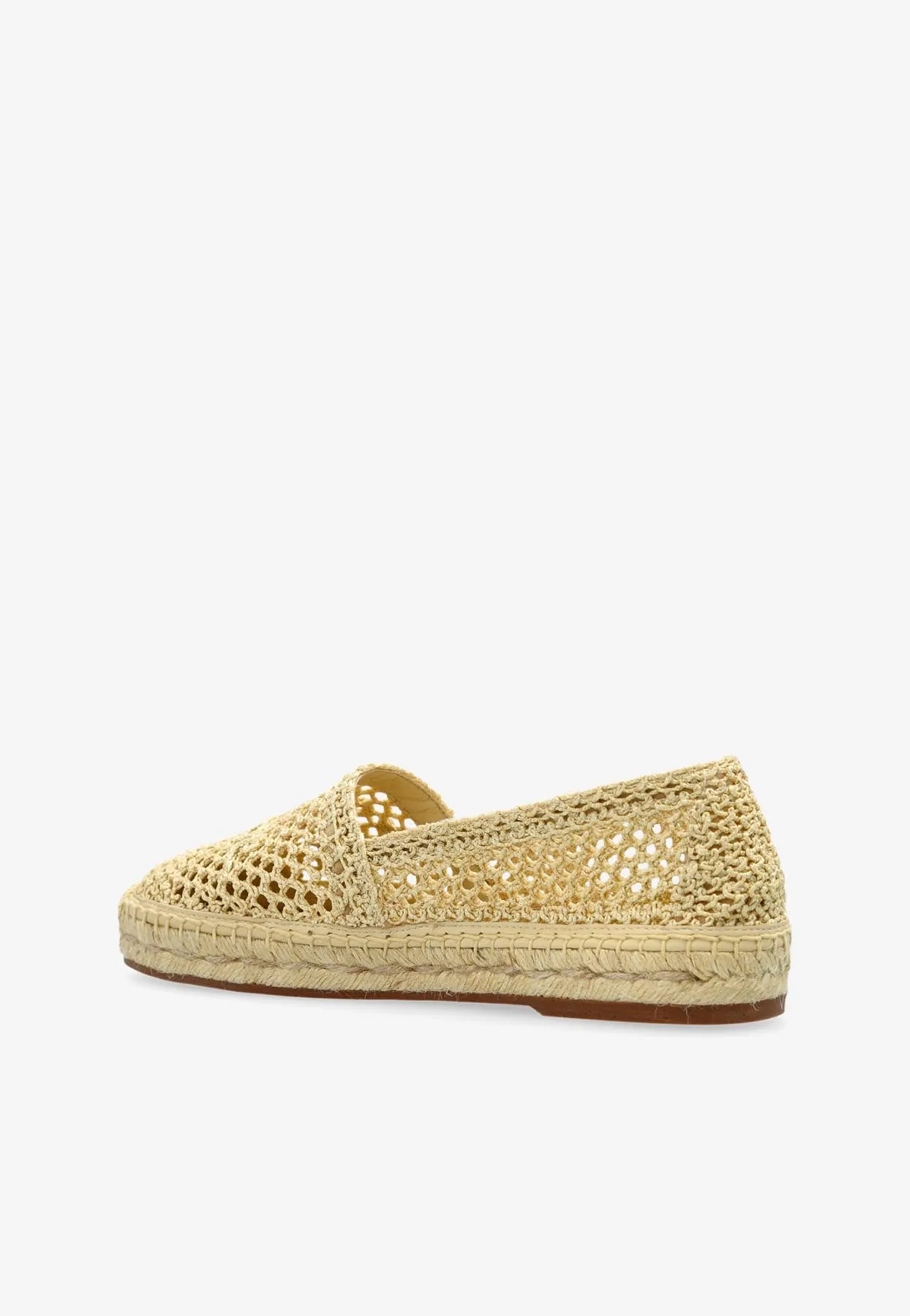 Isla Logo Embroidered Crochet Espadrilles