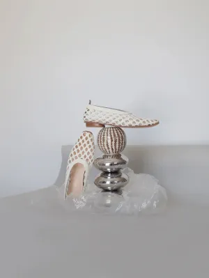 Ivory Woven Flats