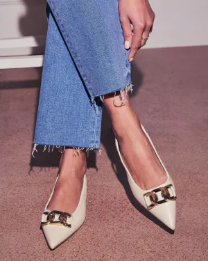 Jannie Chainlink Slingback Flats