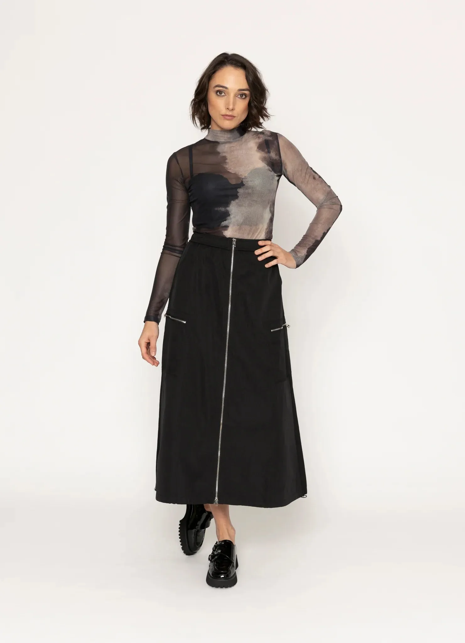 KAELAN SKIRT -BLACK