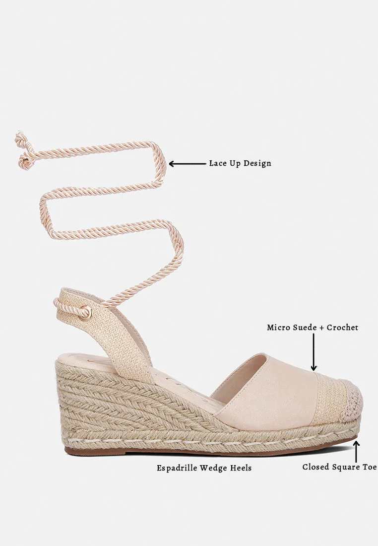 Lace-Up Crochet Espadrilles By Ruw