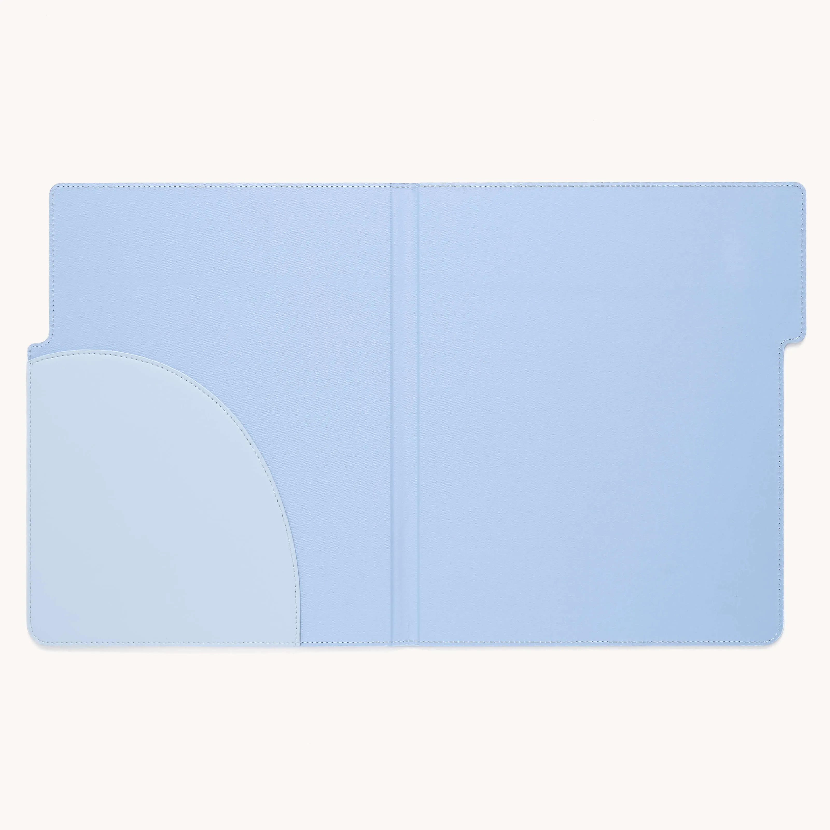 Leatherette File Folder - French Blue