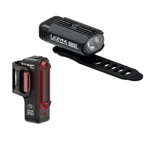 Lezyne Hecto 500   Strip 150 Light Combo - Black