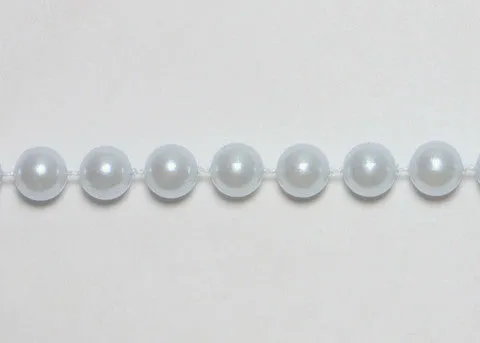 Light Blue Fused Pearl String Beads 8mm 17 Yards
