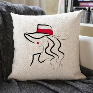 Lines Art Linen Pillowcase