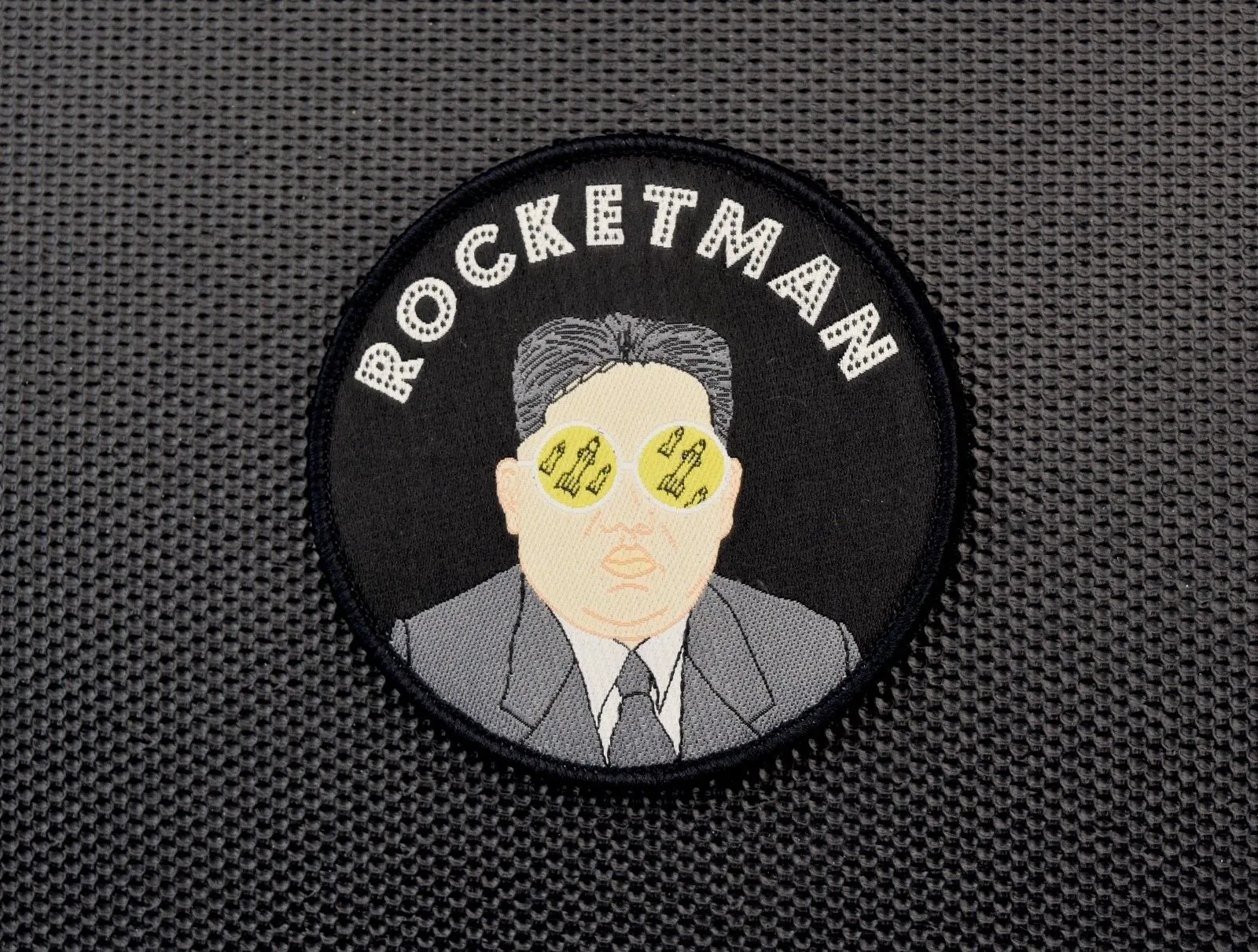 Little Rocketman GITD Woven Morale Patch