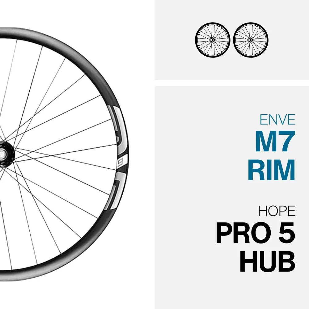 M730 ON HOPE PRO 5 - 27.5"/29" MULLET WHEELSET