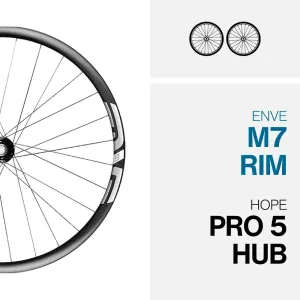 M730 ON HOPE PRO 5 - 27.5"/29" MULLET WHEELSET