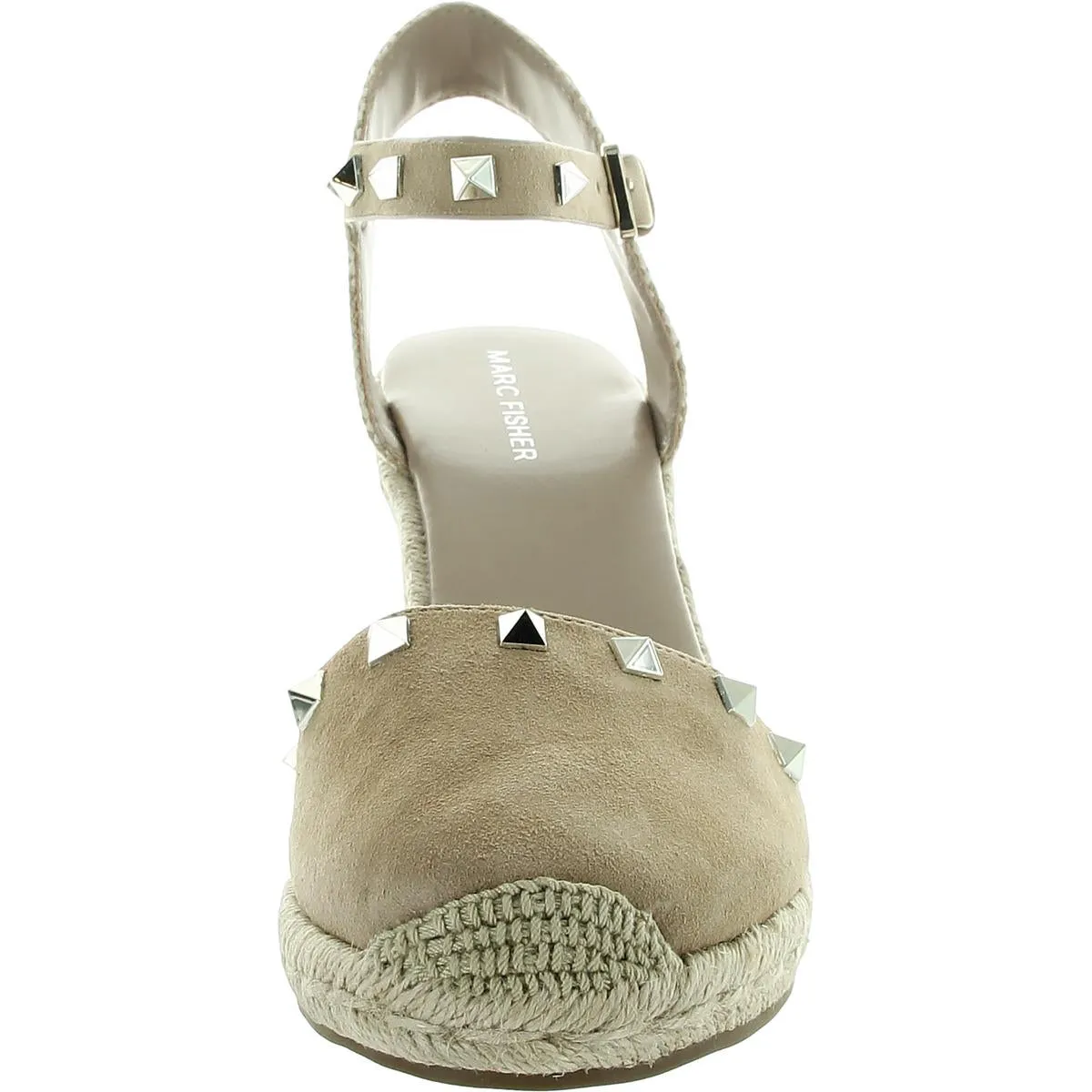 Marc Fisher Womens Saklina Studded Leather Espadrille Heels
