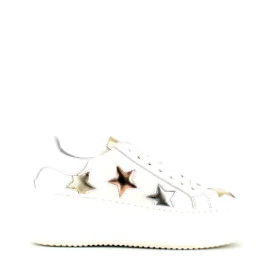 Méliné Platform Trainer Stars White Metallic