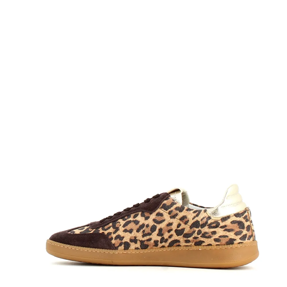 Méliné Star Leopard Print Trainer Gold Black