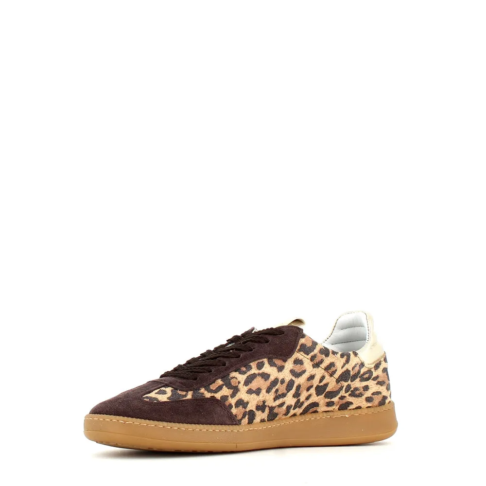 Méliné Star Leopard Print Trainer Gold Black