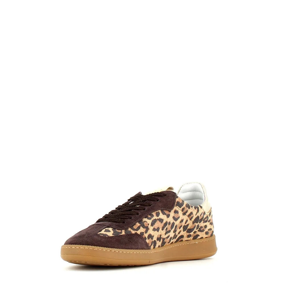 Méliné Star Leopard Print Trainer Gold Black