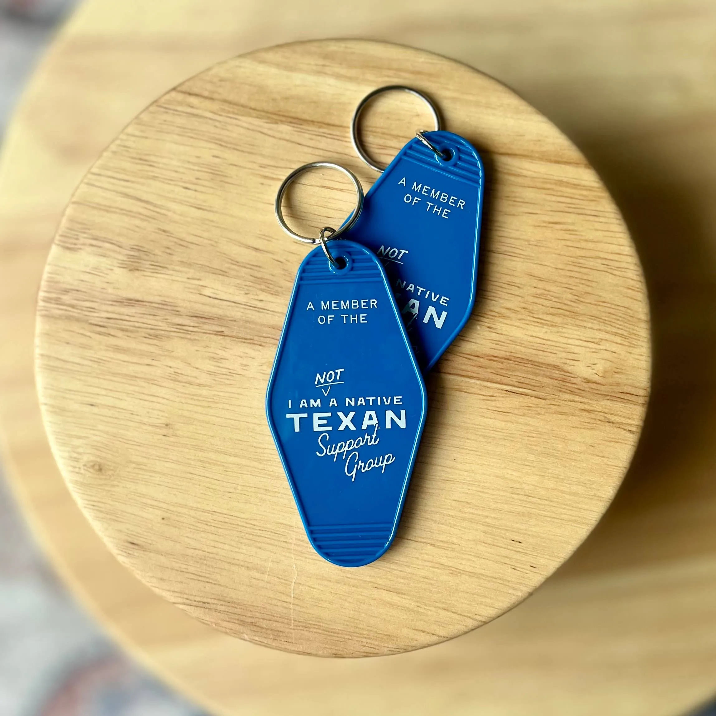 Morgan Lacey Hart - Not a Texas Native Keychain