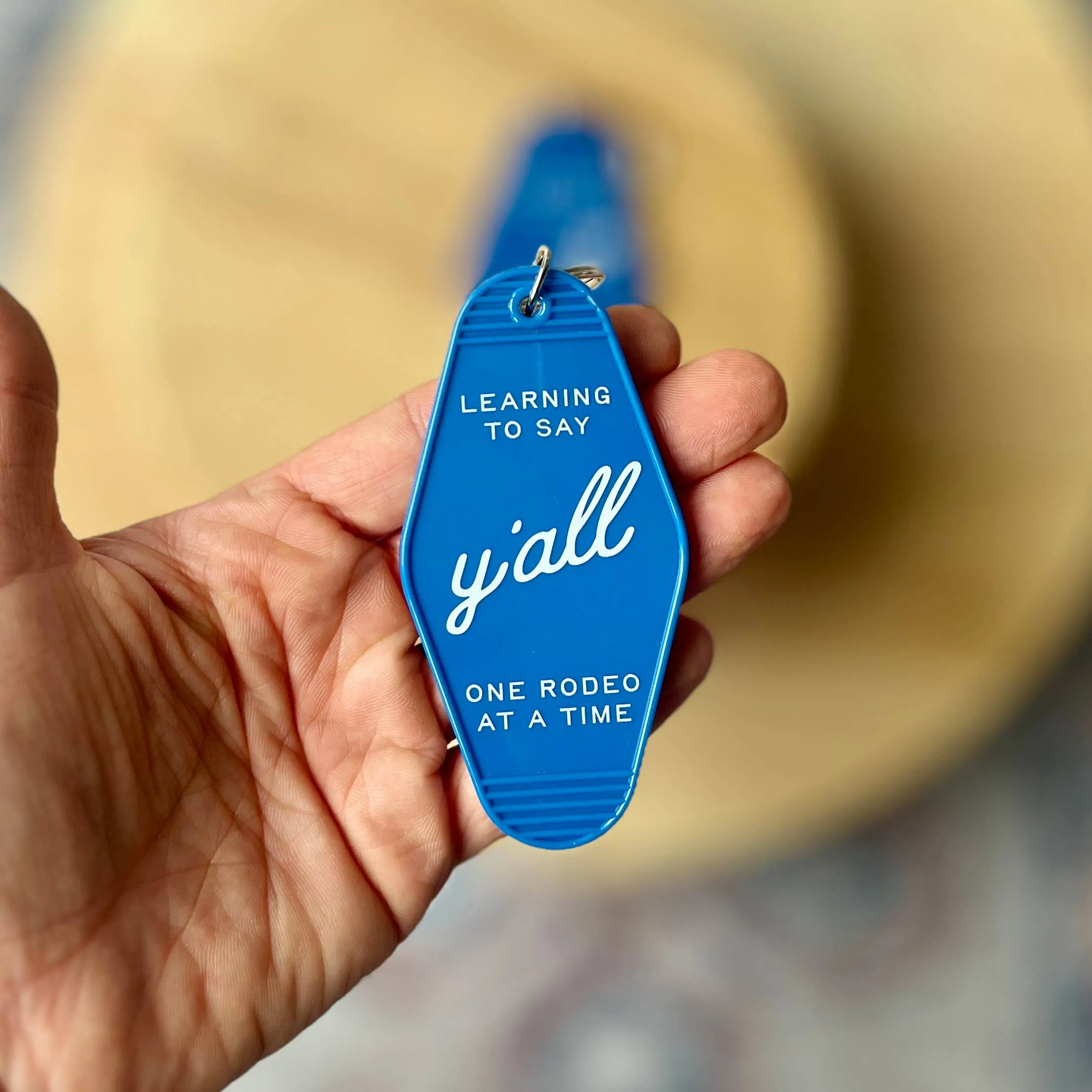 Morgan Lacey Hart - Not a Texas Native Keychain